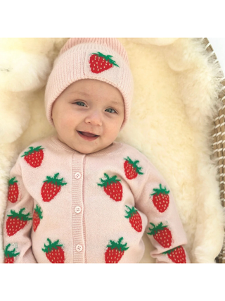 Kaschmirmütze STRAWBERRY - Rosé