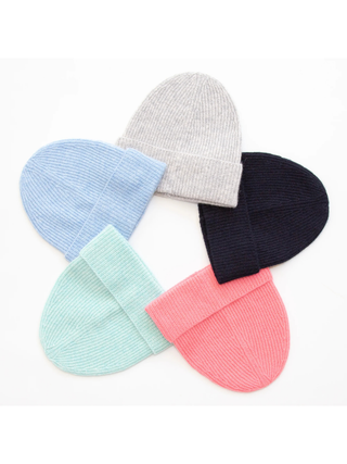 Kaschmirmütze MALU - Hellgrau Mélange