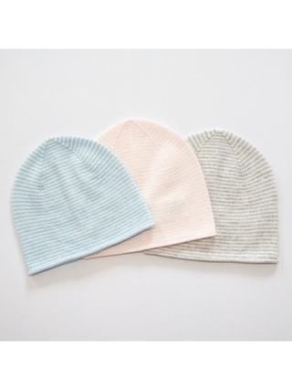 Kaschmirmütze KIM MINISTRIPE - Rosé