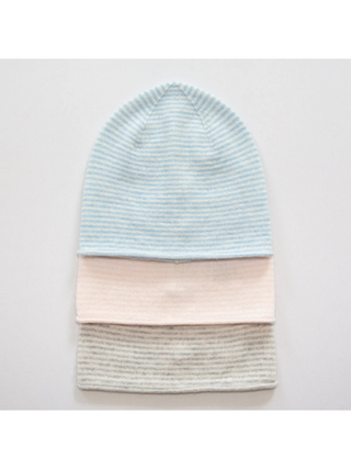 Kaschmirmütze KIM MINISTRIPE - Rosé