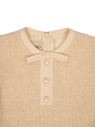 Kurzes Kleid aus Curly Wool