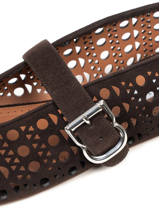 Ballerina Vienne aus Velourleder