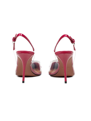 Le Cœur Slingbacks aus Lackleder 90 mm