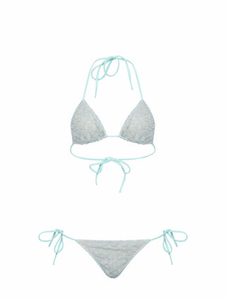 Triangle Bikini aus  Lamé-Viskose