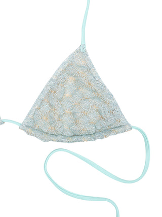 Triangle Bikini aus  Lamé-Viskose