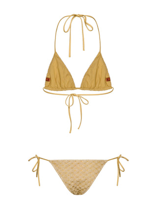 Triangle Bikini aus  Lamé-Viskose