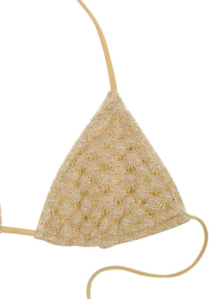 Triangle Bikini aus  Lamé-Viskose
