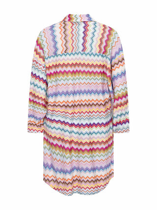 Hemdbluse mit Zick-Zack-Muster