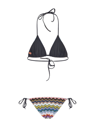 Triangle Bikini mit Zick-Zack-Muster