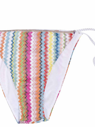 Triangle Bikini mit Zick-ZackMuster