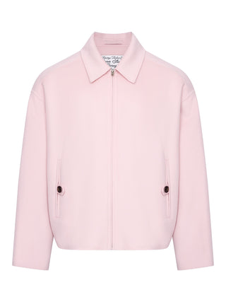 Boxy-Jacke aus Kaschmir in Baby Pink