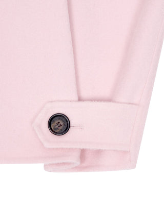 Boxy-Jacke aus Kaschmir in Baby Pink
