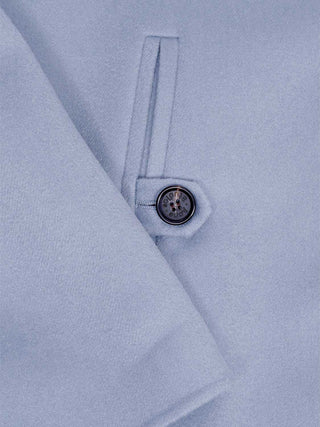 Boxy-Jacke aus Kaschmir in Dusty Blue