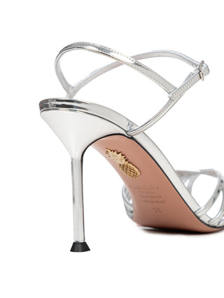 Hold me Sandale in Silber 85mm