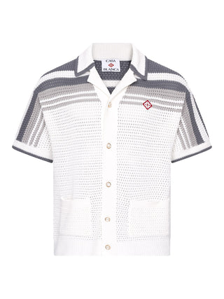 Strickhemd mit Diamanten-Logo