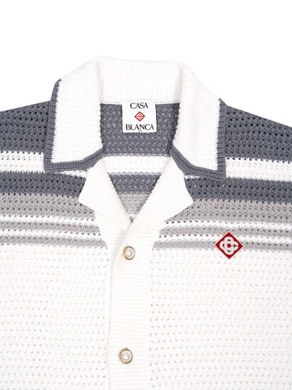 Strickhemd mit Diamanten-Logo