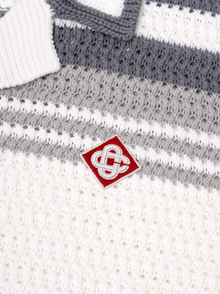 Strickhemd mit Diamanten-Logo