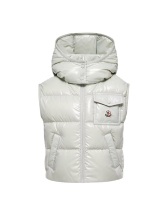 Kamile Daunenweste mit Kapuze in Hellgrün