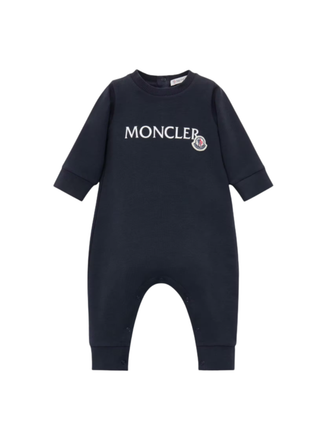 Babystrampler aus Baumwolle mit Logo Navy