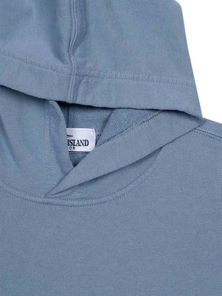 Hoodie mit Logo-Patch - Blau