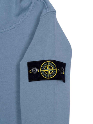 Hoodie mit Logo-Patch - Blau