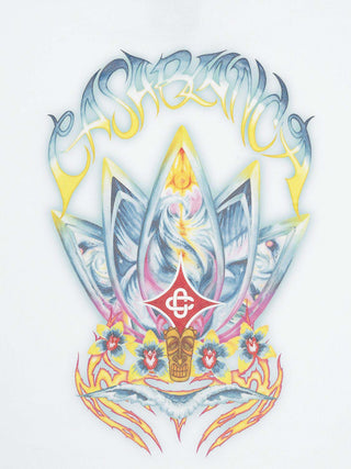 Boys Surf Lotus Hoodie - Weiß