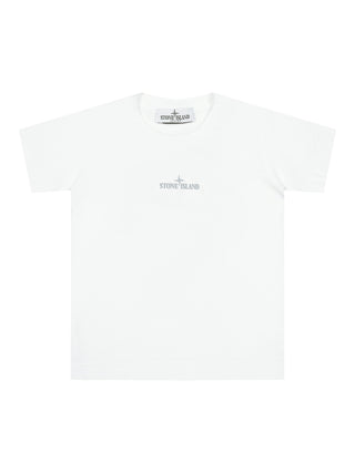 T-Shirt mit Kompass-Logo - Weiß