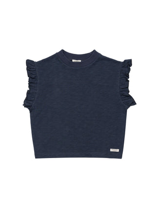 Nuriel Top mit Rüschen Blue Marine