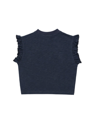 Nuriel Top mit Rüschen Blue Marine