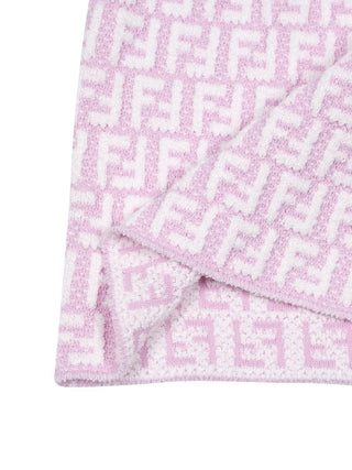 Bouclé Rock mit FF-Logo - Rosa