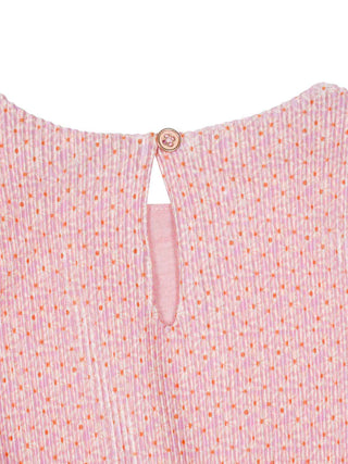 Miron Plissee Kleid - Rosa