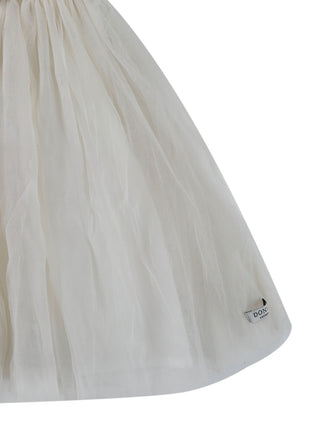 Xewa Kleid mit Tüllrock Off White