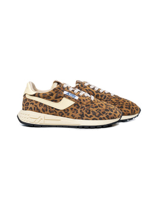 Reelwind Low Woman aus Wildleder Leopard