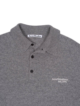 Poloshirt aus Wollstrick