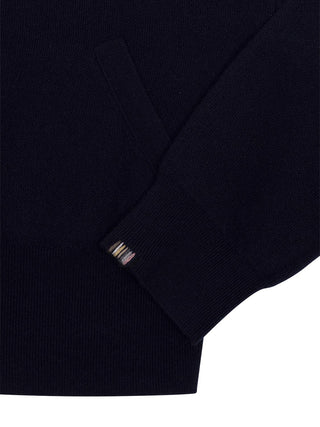 Strickjacke mit Reißverschluss n°385 in Dunkelblau