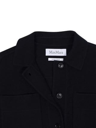 Jersey Jacke in Dunkelblau