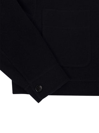 Jersey Jacke in Dunkelblau