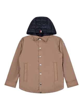 Adil wattierte Hemdjacke - Beige/Navy