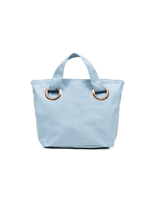 Shopper mit Schulterriemen – Hellblau