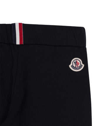 Sweathose mit Besatz - Schwarz