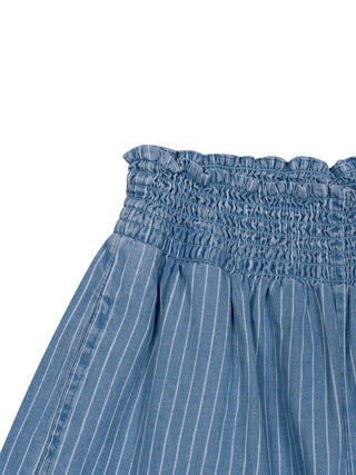 Eve Shorts mit Streifen - Blau