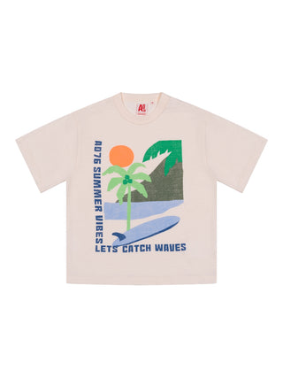 Silas T-Shirt Landscape - Creme