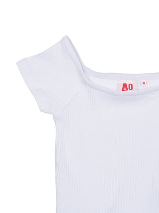 Banu Rippstrick-Top - Weiß