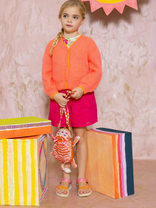 Vluffy Mohair-Strickjacke Sweet Pink