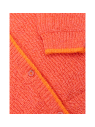 Vluffy Mohair-Strickjacke Sweet Pink