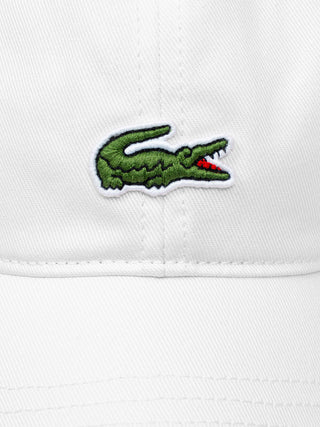 Baseballkappe mit Logo-Stickerei - Weiß