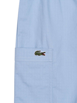 Ripstop Shorts mit Logo - Hellblau