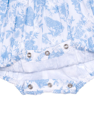 Spieler mit floralem Print - Weiß/Hellblau