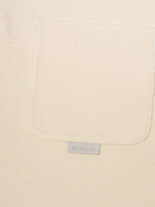 Piqué-Poloshirt aus Baumwolle mit Lederlogo