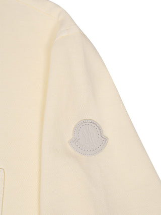 Piqué-Poloshirt aus Baumwolle mit Lederlogo